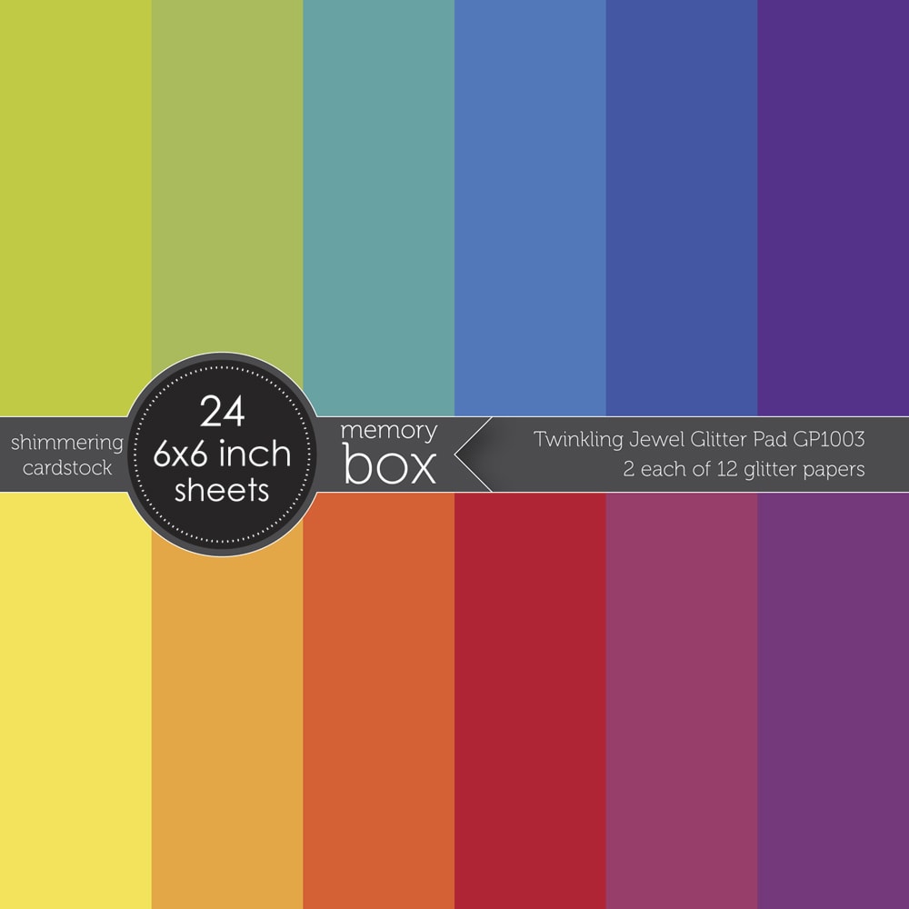 Twinkling Jewel Glitter 6x6 Paper Pad
