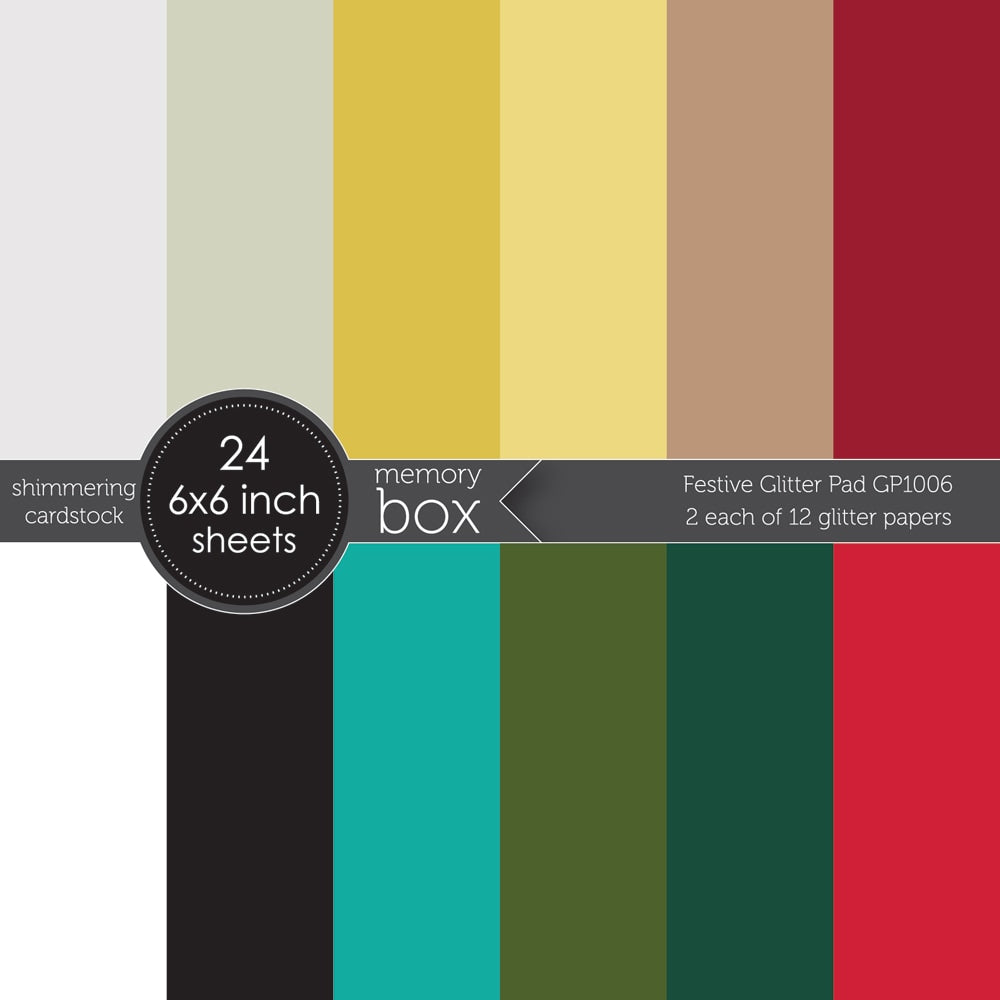 Festive Glitter 6x6 Paper Pad