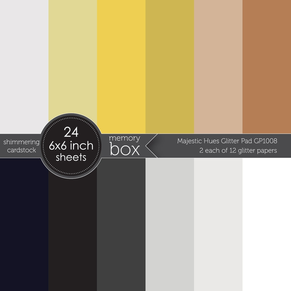 Majestic Hues Glitter 6x6 Paper Pad