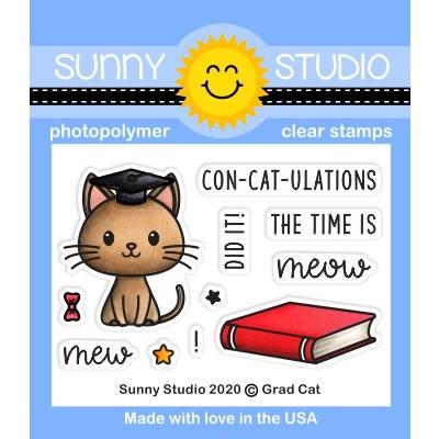 Grad Cat Stamp Set