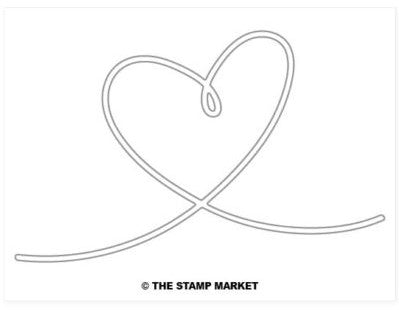 Hand-drawn Heart Die