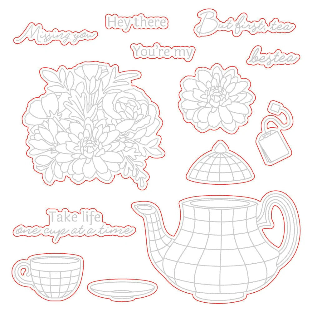 Teatime Florals Honey Cuts