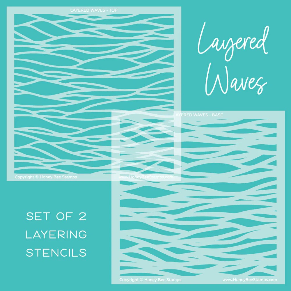 Layered Waves Layering Stencils