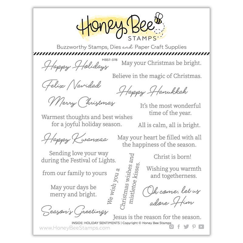 Inside: Holiday Sentiments Stamp Set