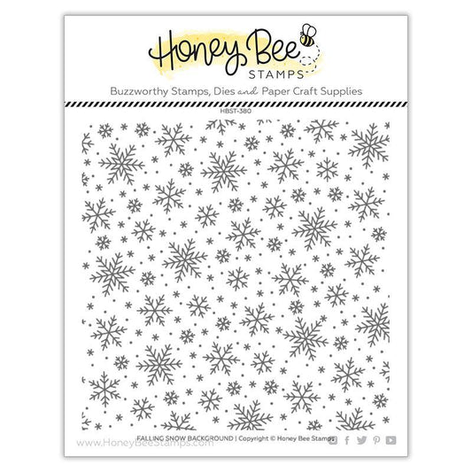 Falling Snow Background Stamp