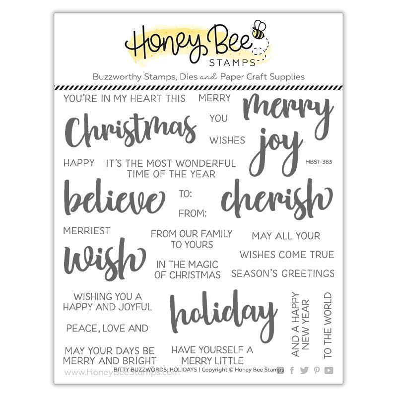 Bitty Buzzwords: Holidays Stamp Set