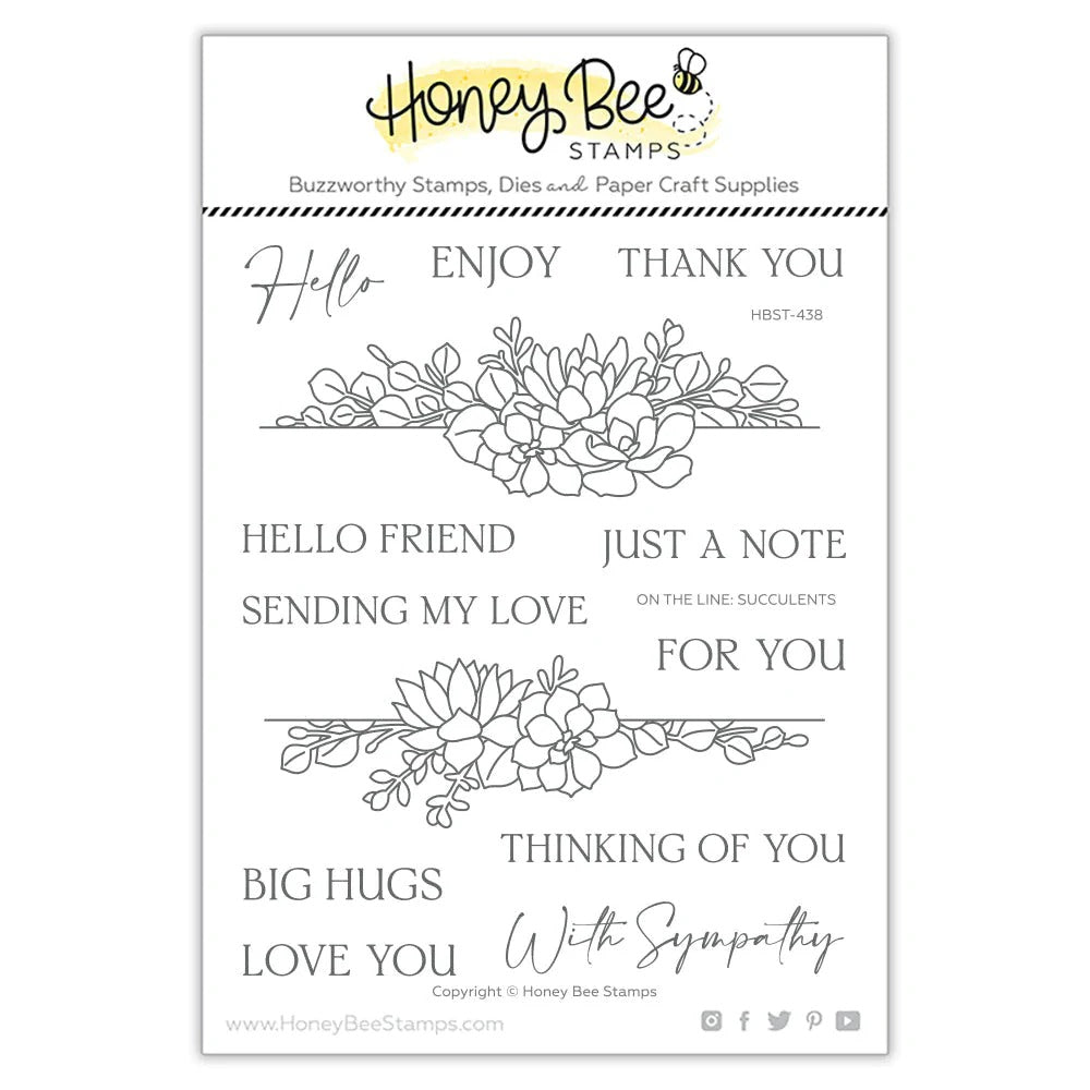 On The Line: Succulents Stamp Set