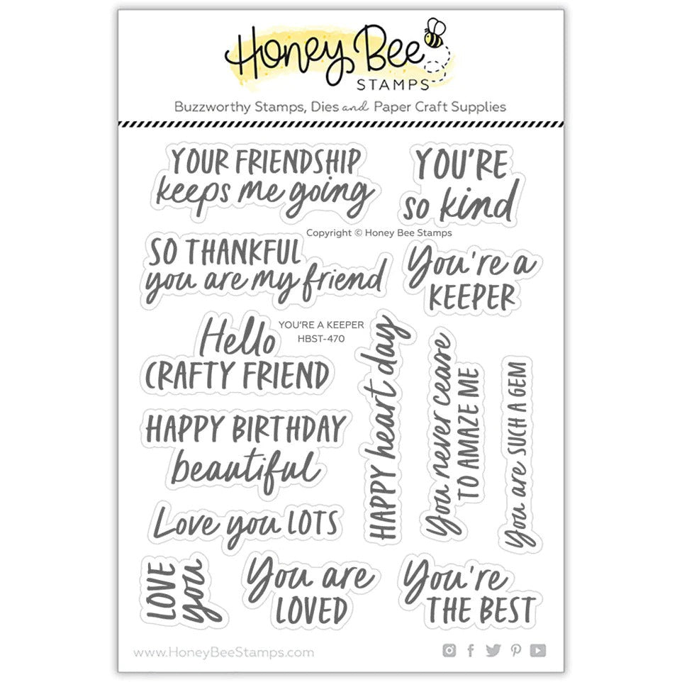 You're A Keeper Stamp Set