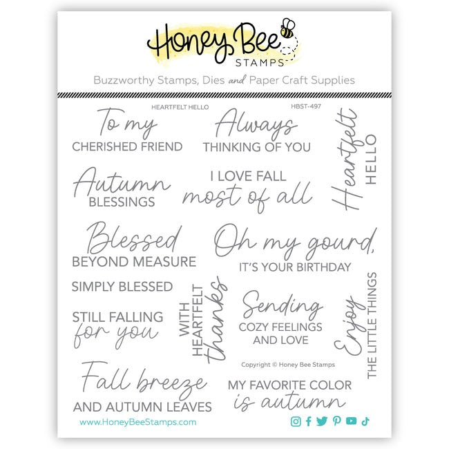 Heartfelt Hello Stamp Set