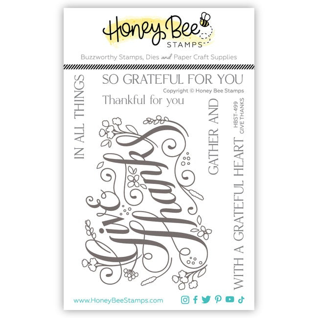 Give Thanks Stamp Set