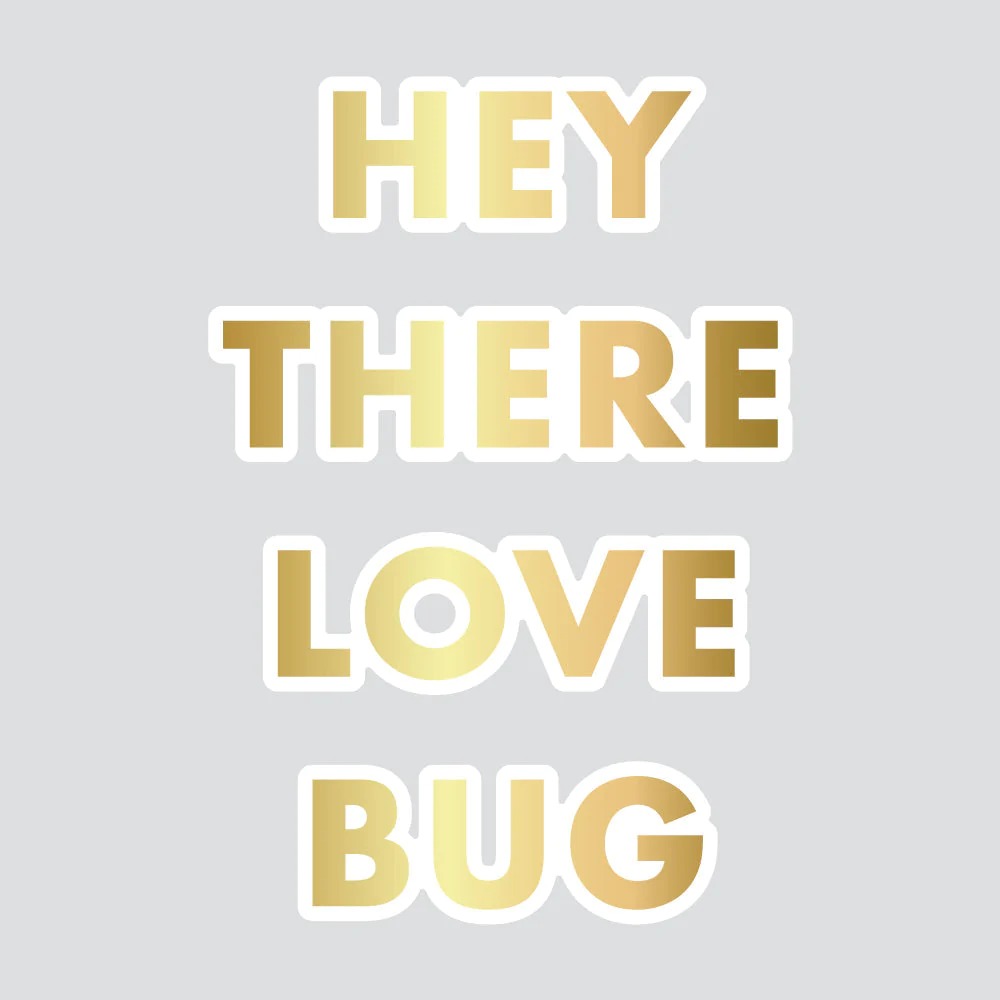 Love Bug Hot Foil Plate & Honey Cuts