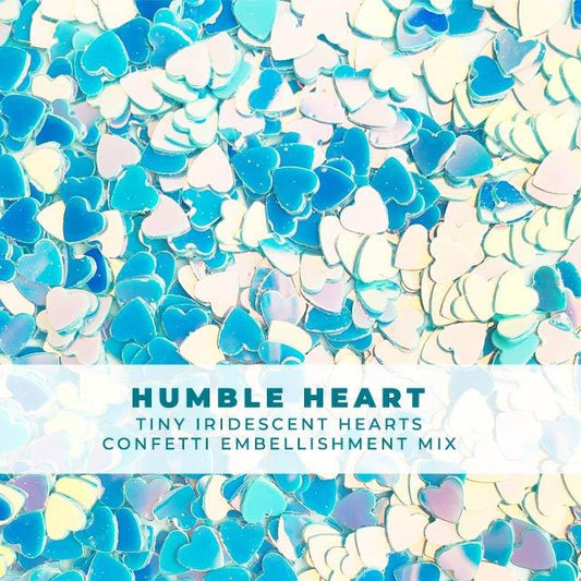 Humble Heart - Itty-Bitty Iridescent Heart Confetti