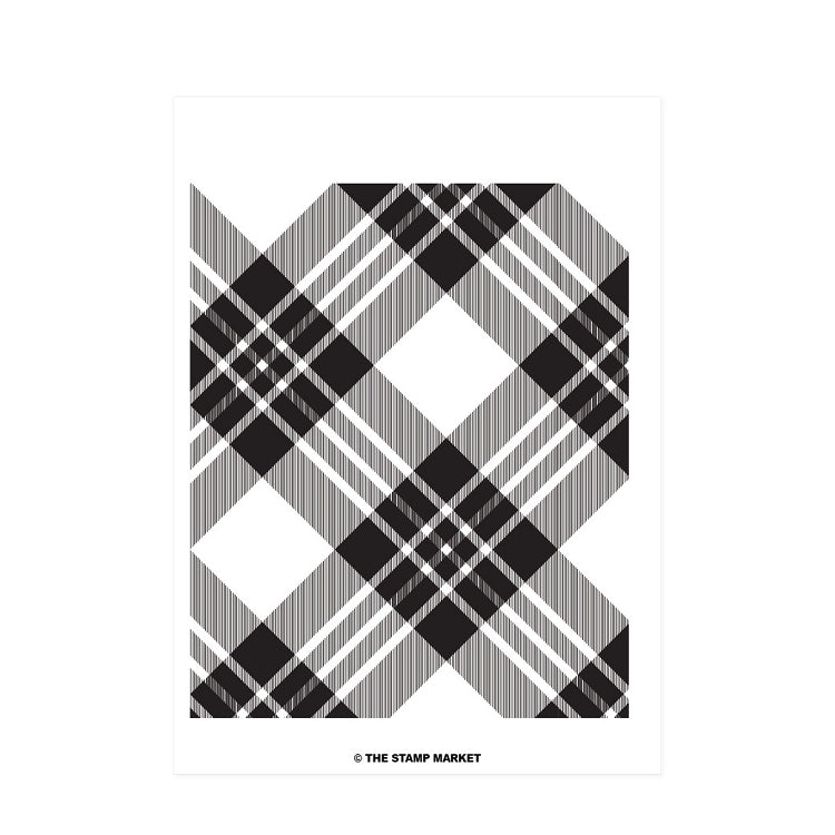 Jumbo Plaid Background Stamp