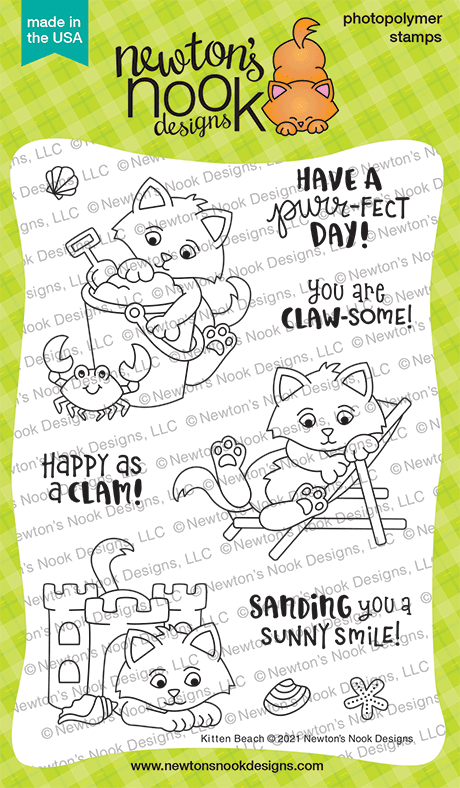 Kitten Beach Stamp Set