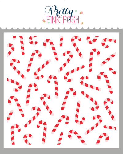 Layered Candy Canes Stencils