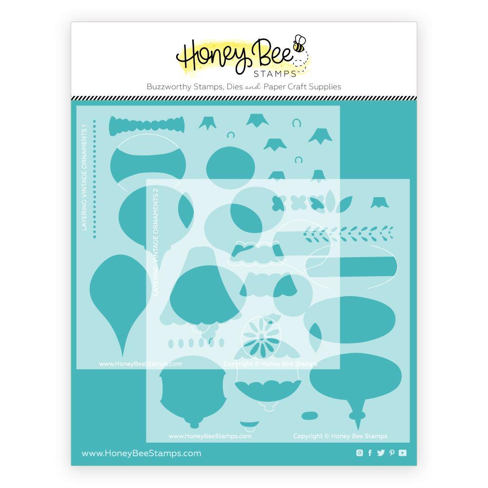 Layering Vintage Ornaments Stencils