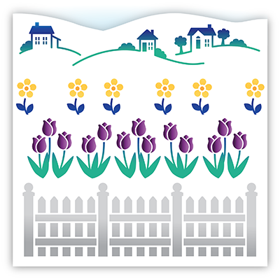 Coming Up Daisies Stencil