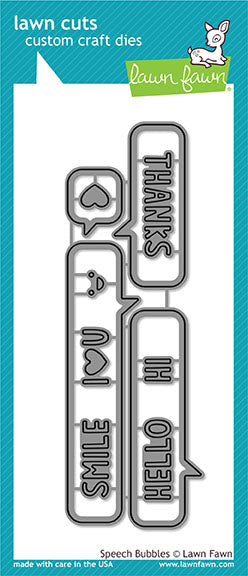 Speech Bubbles Lawn Cuts