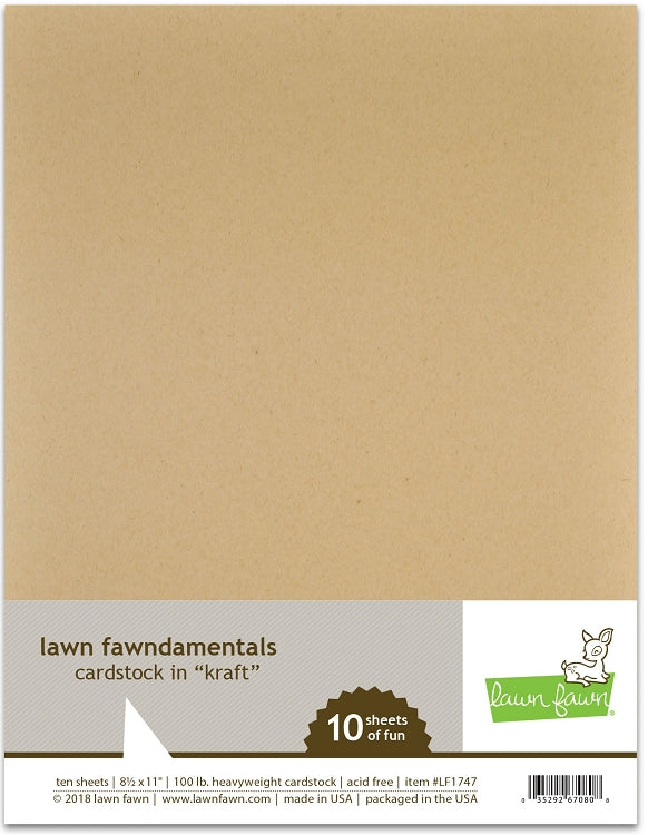 8.5 x 11 Cardstock Kraft