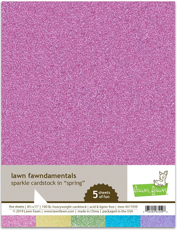 8.5 x 11 Sparkle Cardstock - Spring