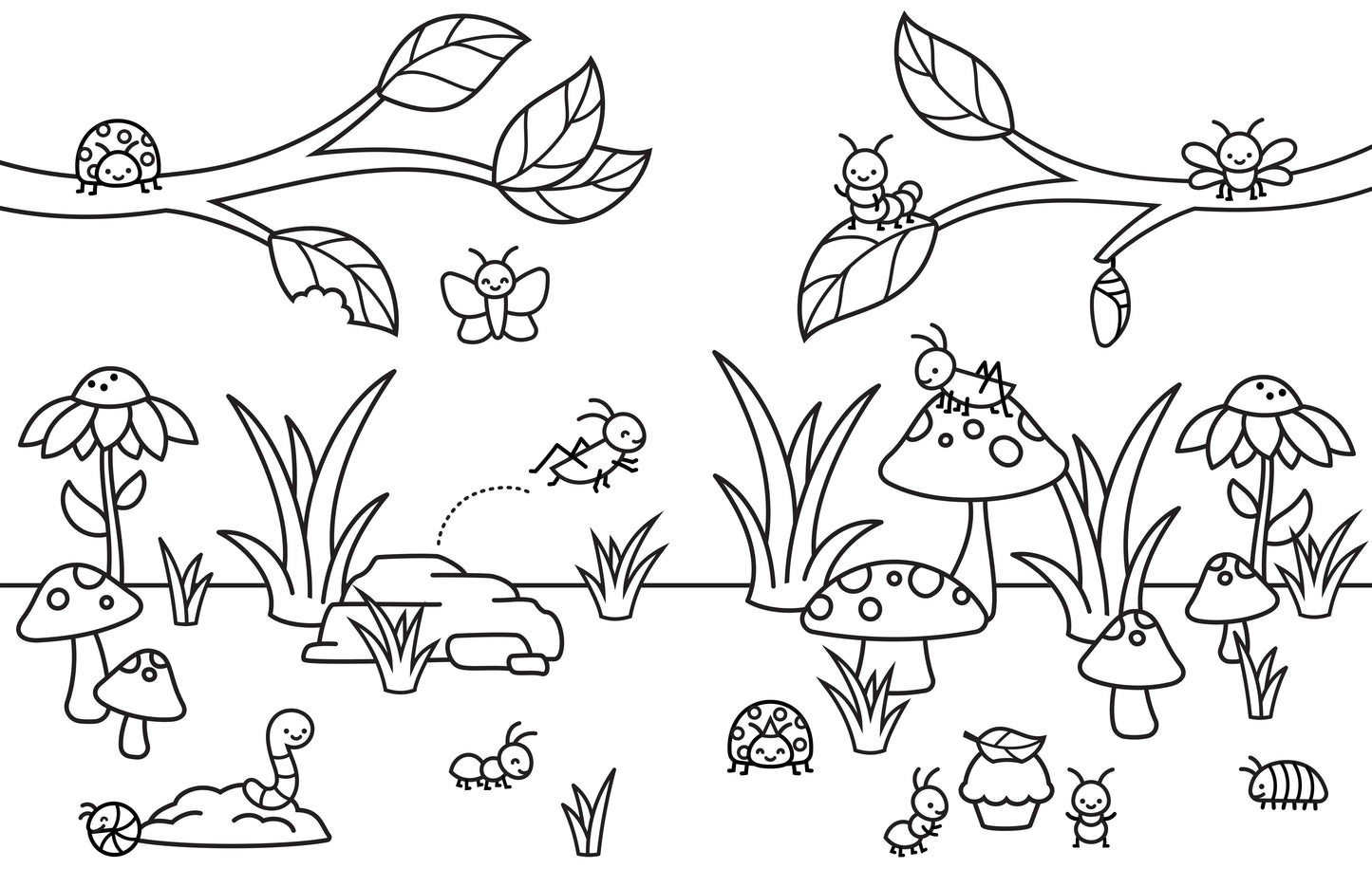 Spring Coloring Book