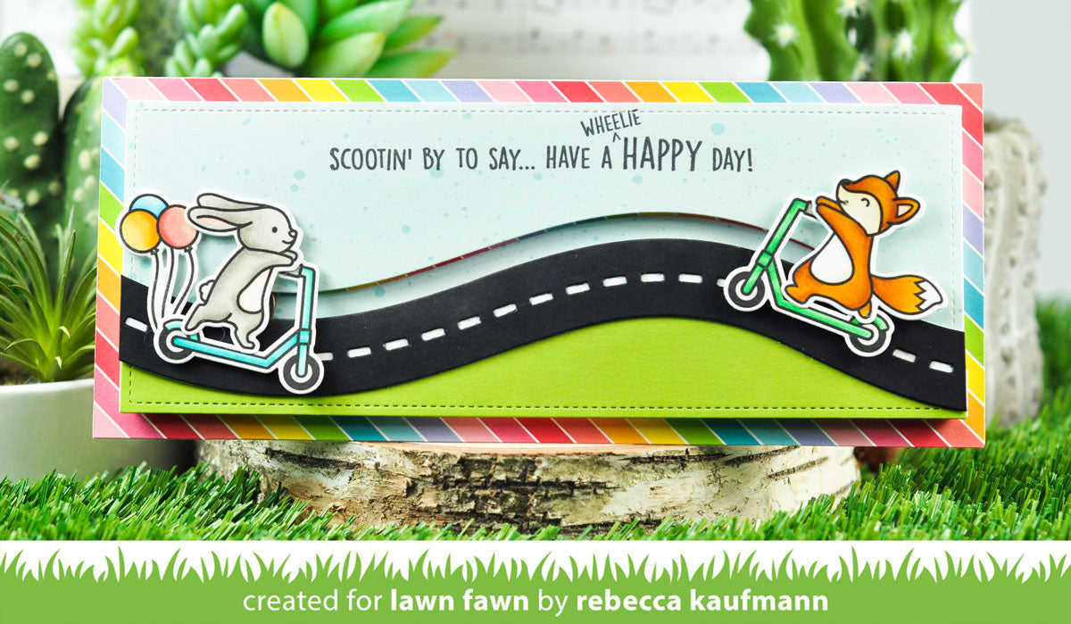 Scootin' By Stamp Set