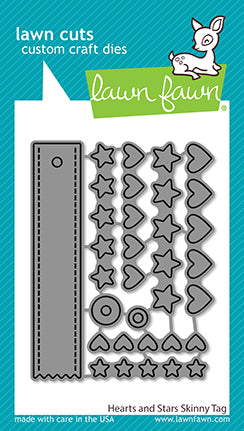 Hearts And Stars Skinny Tag Lawn Cuts