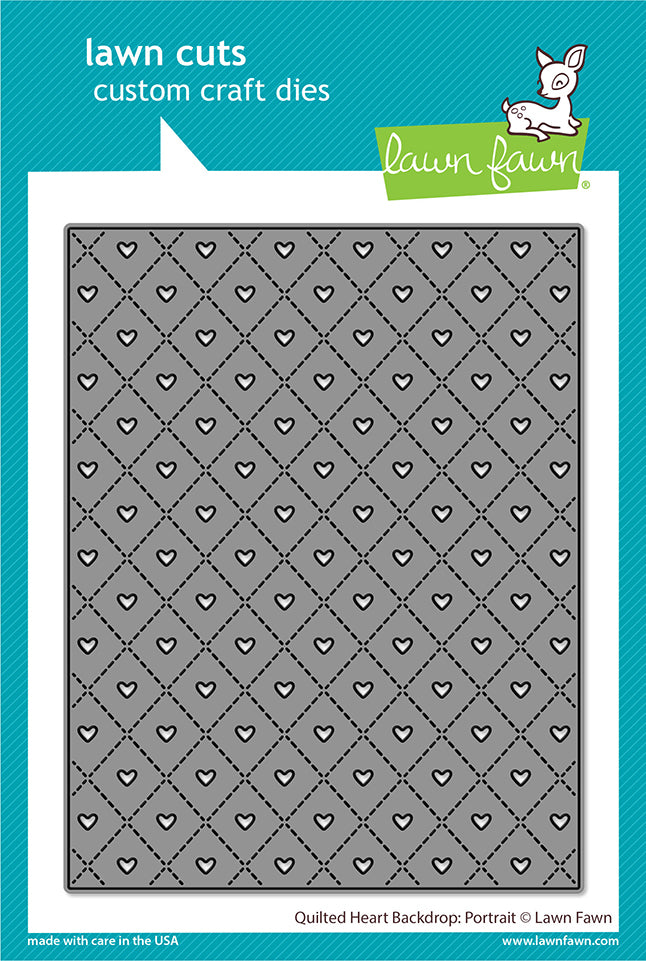 Quilted Heart Backdrop: Portrait Lawn Cuts