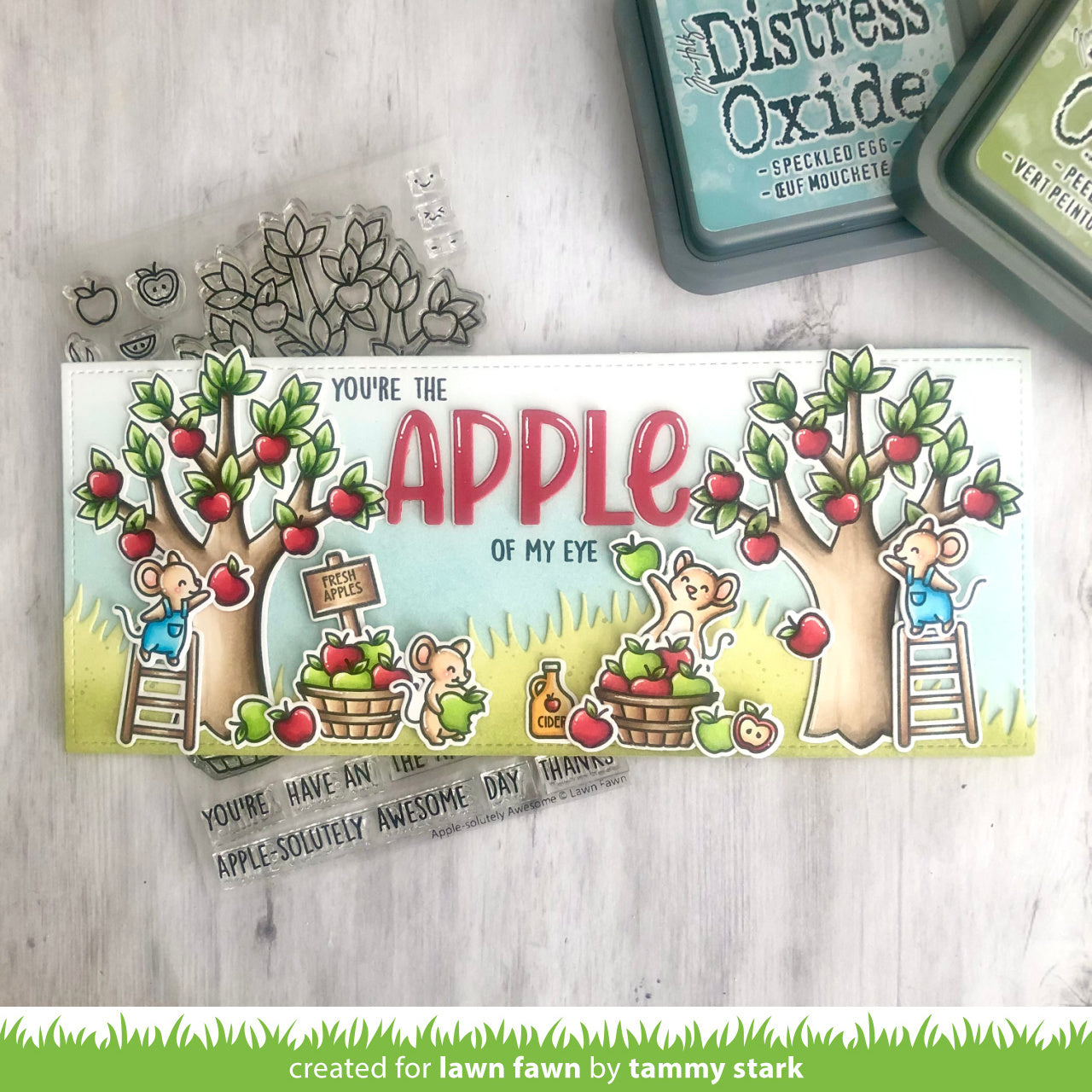 Apple-Solutely Awesome Stamp Set