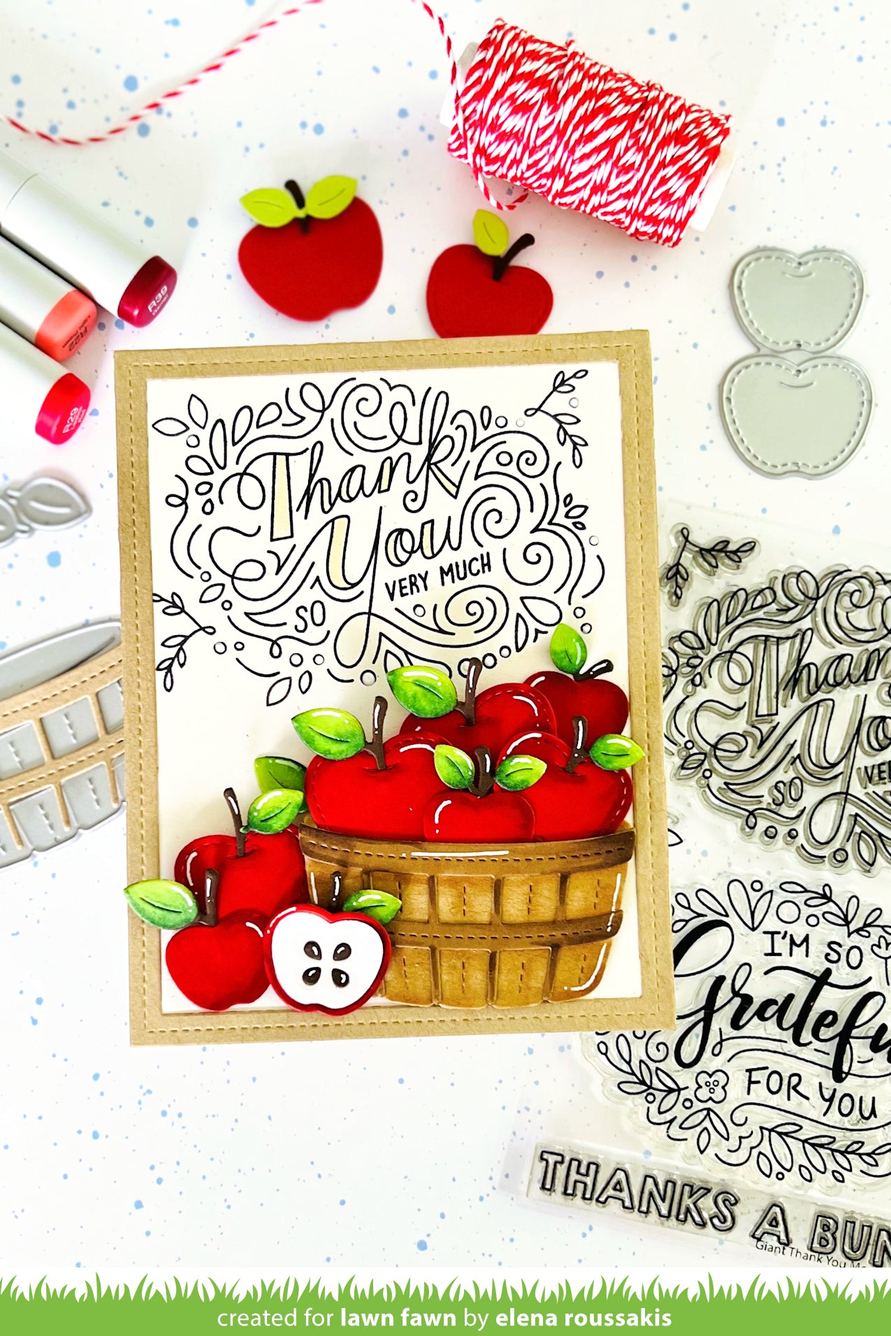 Giant Thank You Messages Stamp Set