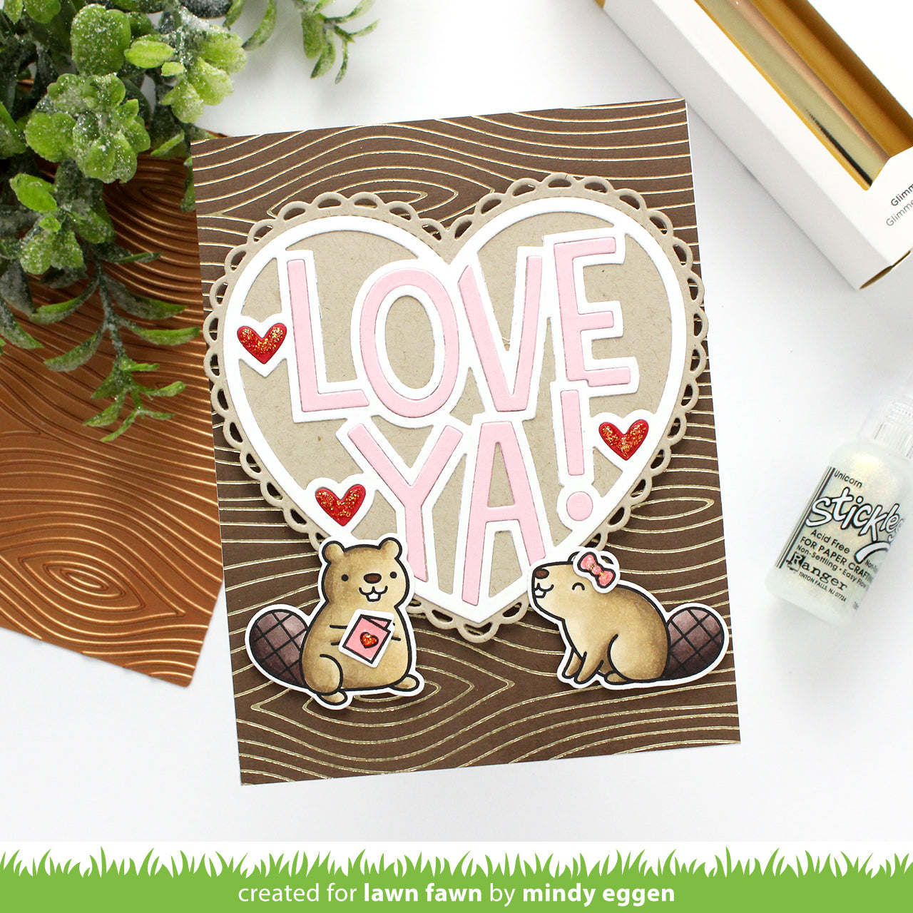 Woodgrain Background Hot Foil Plate