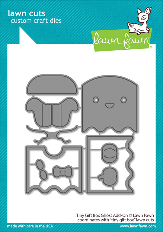 Tiny Gift Box Ghost Add-On Lawn Cuts