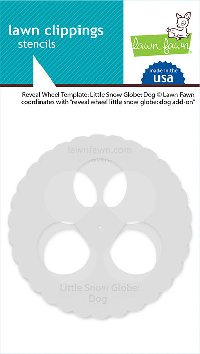 Reveal Wheel Templates: Snow Globe: Dog