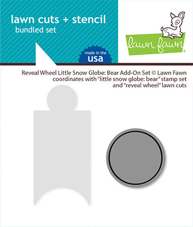 Reveal Wheel Little Snow Globe: Bear Add-On Lawn Cuts