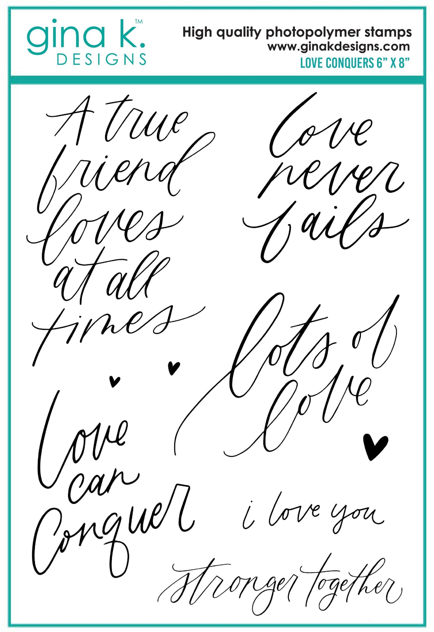 Love Conquers Stamp Set