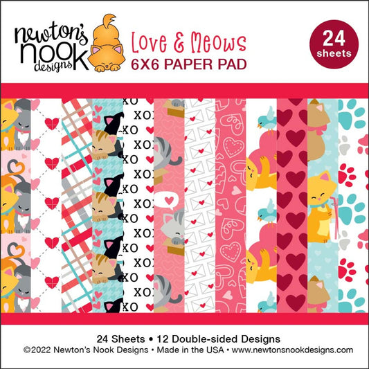 Love & Meows 6x6 Paper Pad