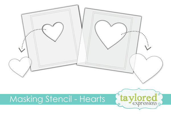 Masking Stencils - Hearts