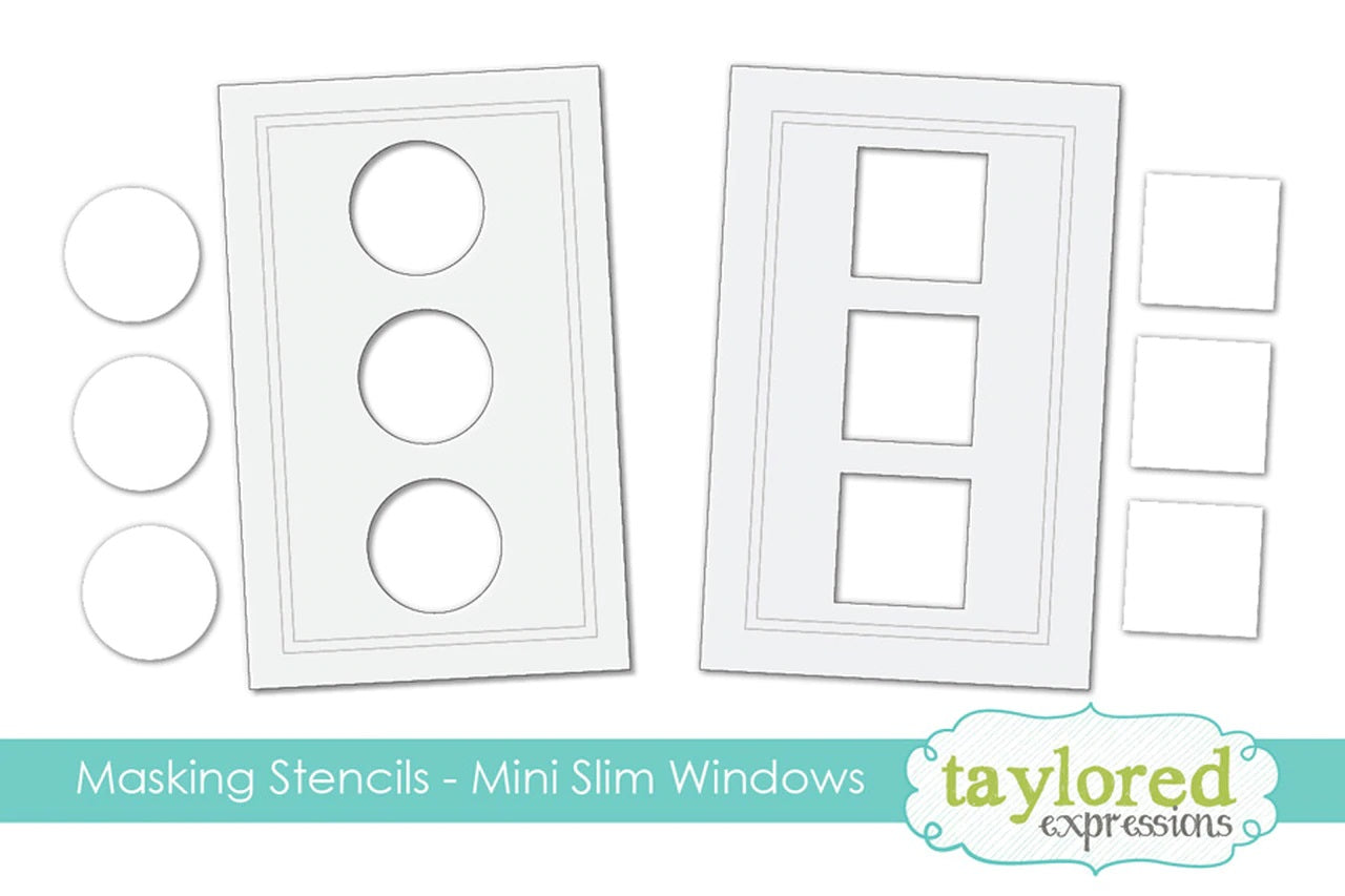 Masking Stencils - Mini Slim Windows
