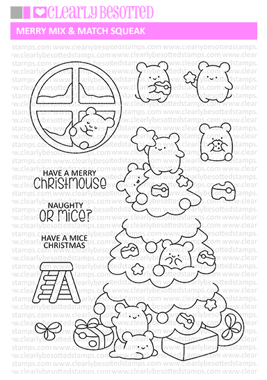 Merry Mix & Match Squeak Stamp Set