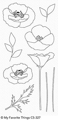 Painted Poppies Stamp Set