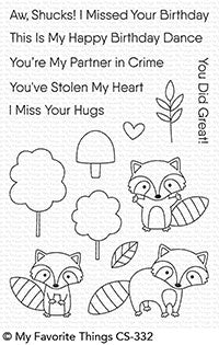 Friendly Raccoons Stamp Set