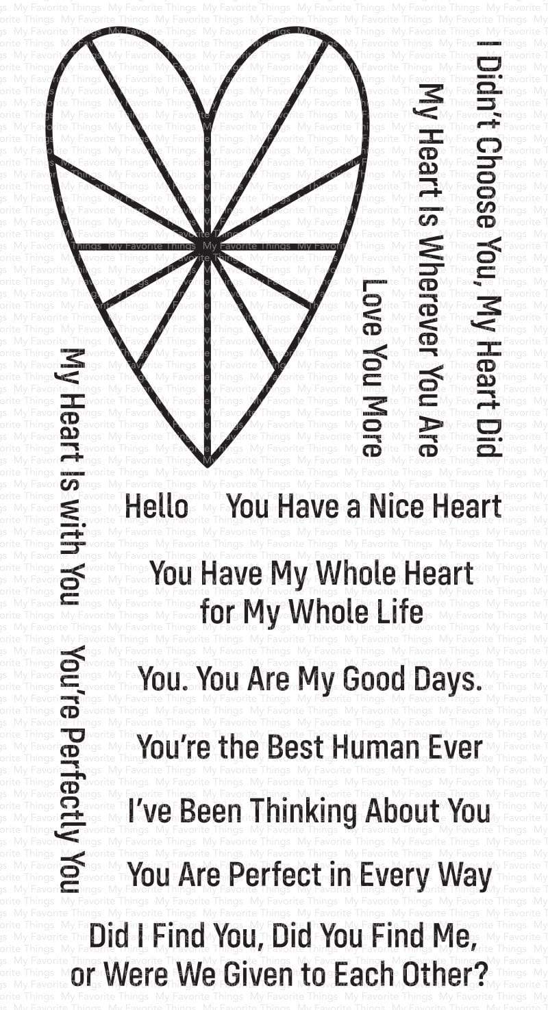 Heart Burst Hellos Stamp Set
