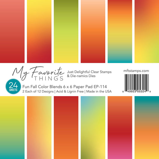 Fun Fall Color Blends 6x6 Paper Pad