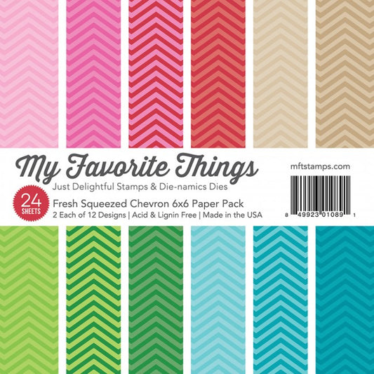 Fresh Squeezed Chevron 6x6 Paper Pack