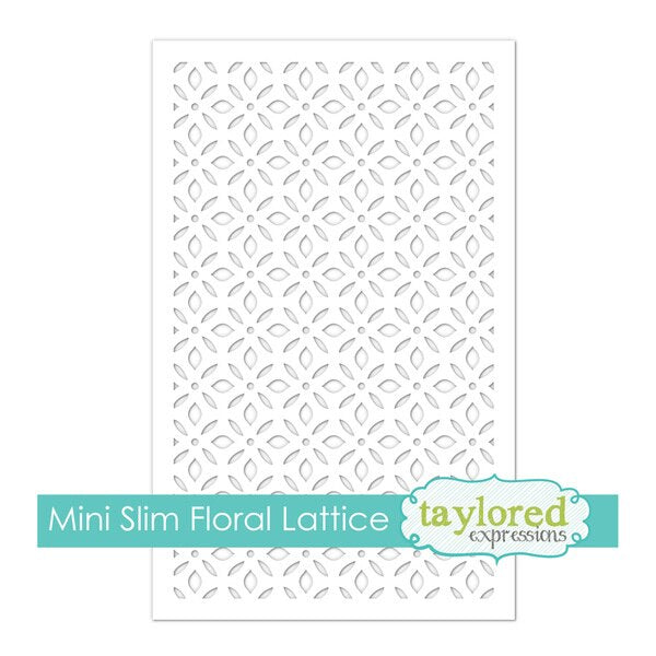 Mini Slim Stencil - Floral Lattice
