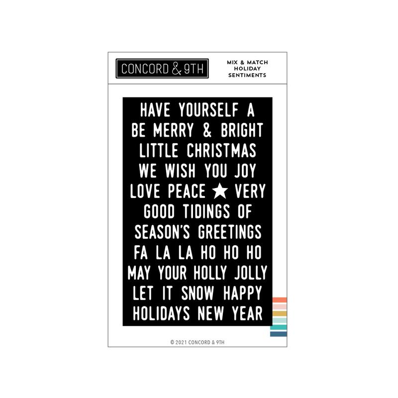 Mix & Match Holiday Sentiments Stamp Set