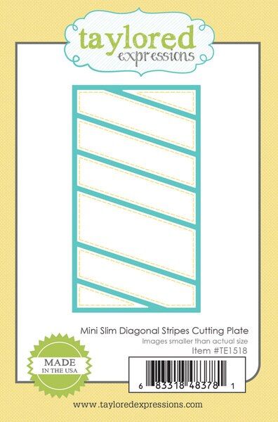 Mini Slim Diagonal Stripe Cutting Plate