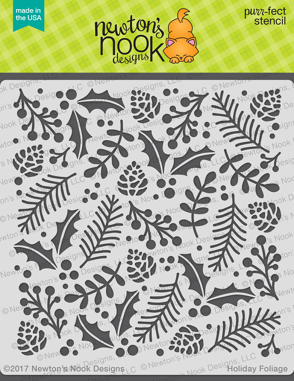 Holiday Foliage Stencil