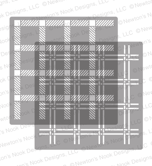 Plaid Stencil Set