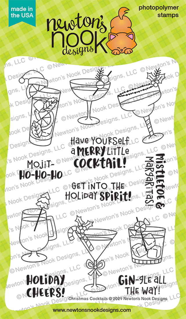 Christmas Cocktails Stamp Set